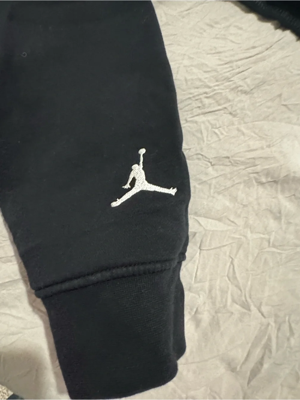 Jordan Black Hoodie with Red Script & Jumpman